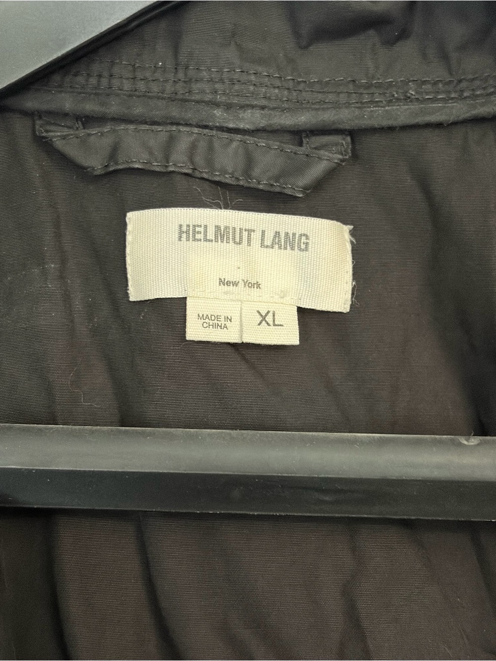 Helmut Lang Black pullover Raincoat